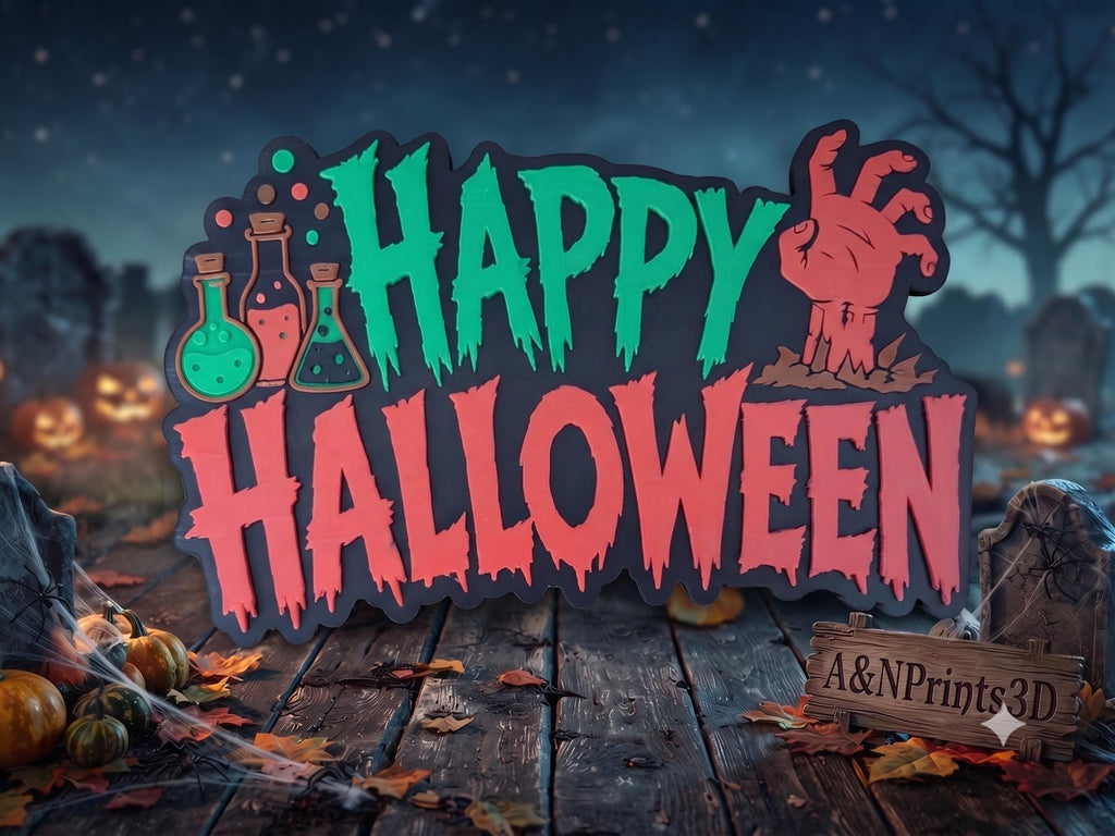 3D Printed Halloween Plaques