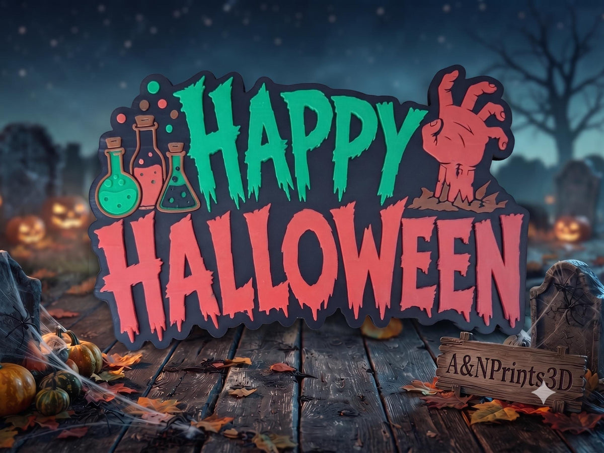 3D Printed Halloween Plaques