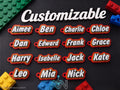 Custom 3D Printed Name Keychain – Block Style Bag Tag with Glossy Resin Finish