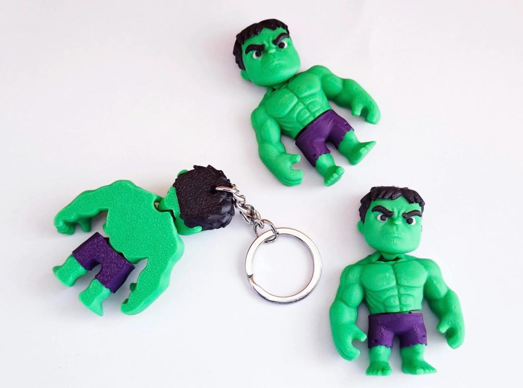 Articulated character Keychain | 3D Printed Wiggling Figure Bag Charm