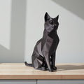 Low Poly Cat Sculpture