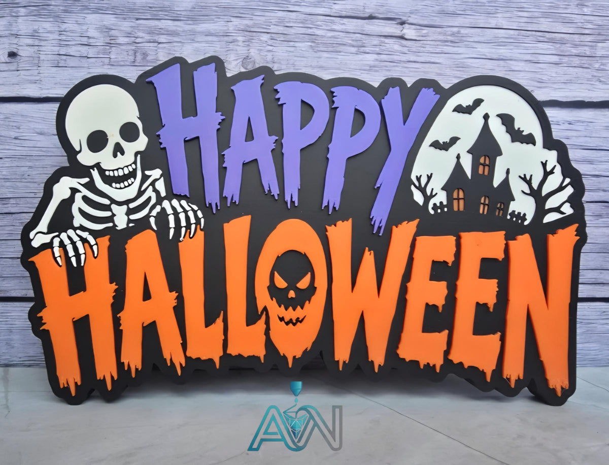 3D Printed Halloween Plaques
