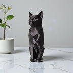 Low Poly Cat Sculpture
