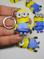 Articulated character Keychain | 3D Printed Wiggling Figure Bag Charm
