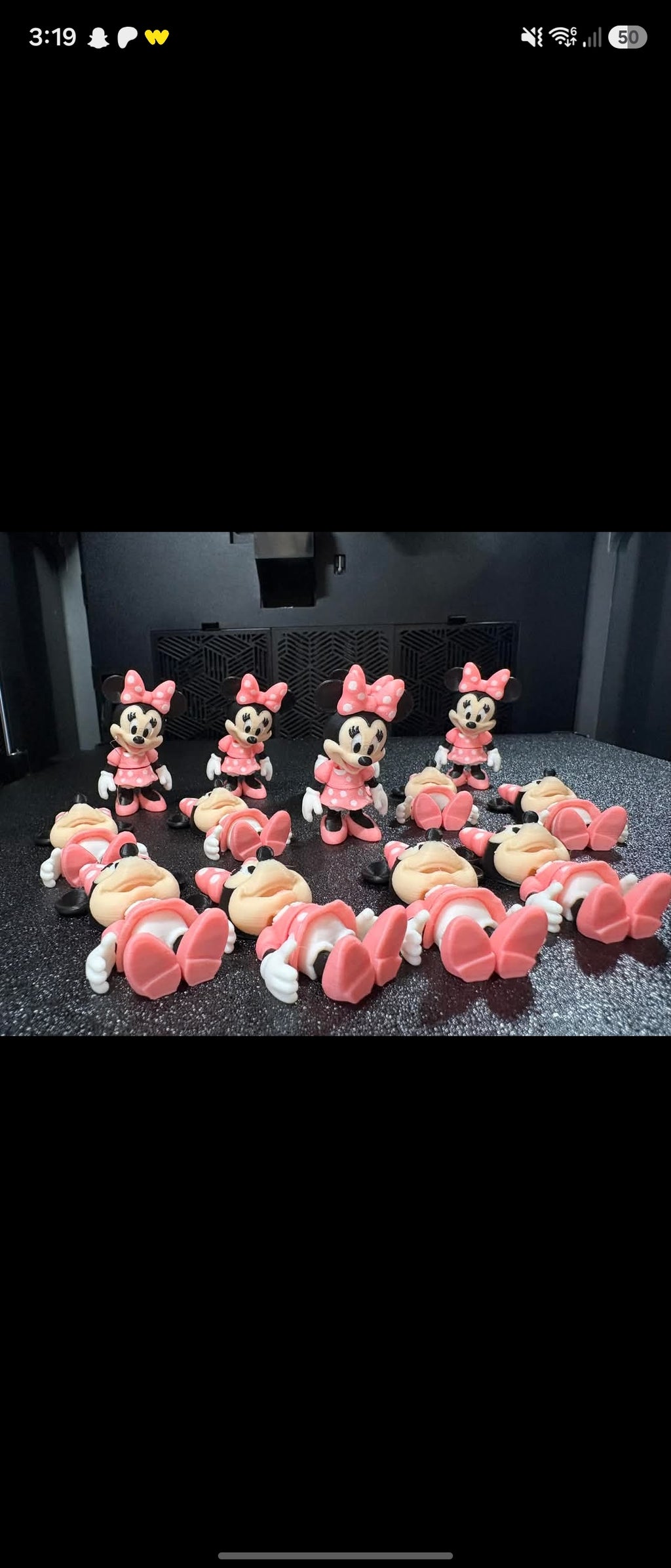 Articulated character Keychain | 3D Printed Wiggling Figure Bag Charm