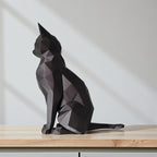 Low Poly Cat Sculpture