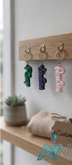 Personalized 3D Printed Name Keychain