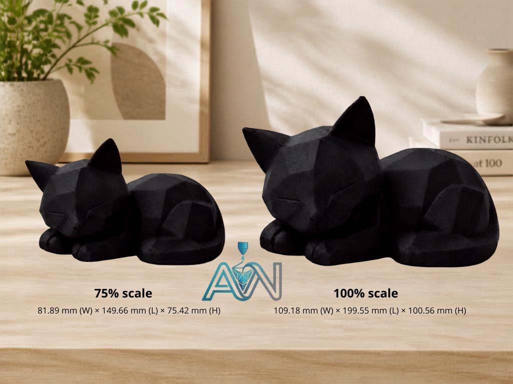 Low Poly Sleeping Cat