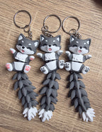 Articulated character Keychain | 3D Printed Wiggling Figure Bag Charm