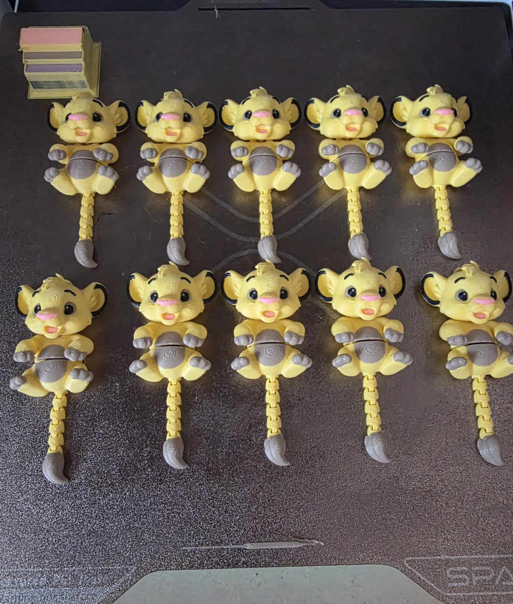 Articulated character Keychain | 3D Printed Wiggling Figure Bag Charm